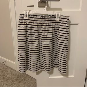 J. Crew Striped Paperbag Waist Skirt